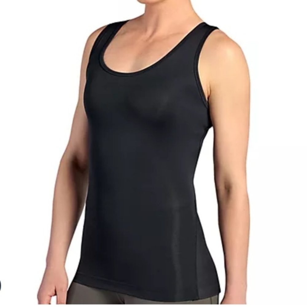 TOMMIE COPPER WOMEN’S LOW BACK SUPPORT BLACK TANK TOP NWT SZ M